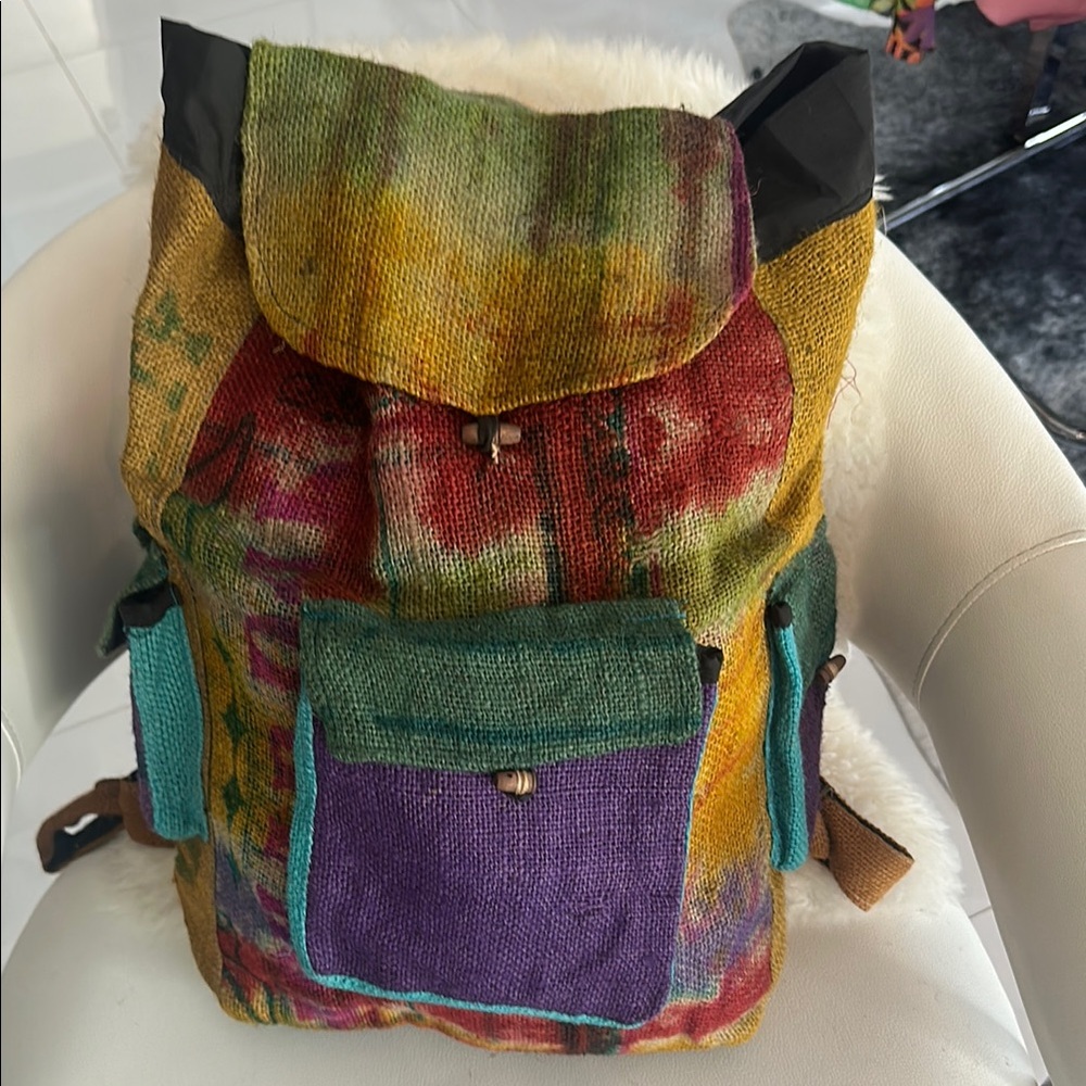 Dydaktik Multicolor Boho Patchwork Backpack - image 1